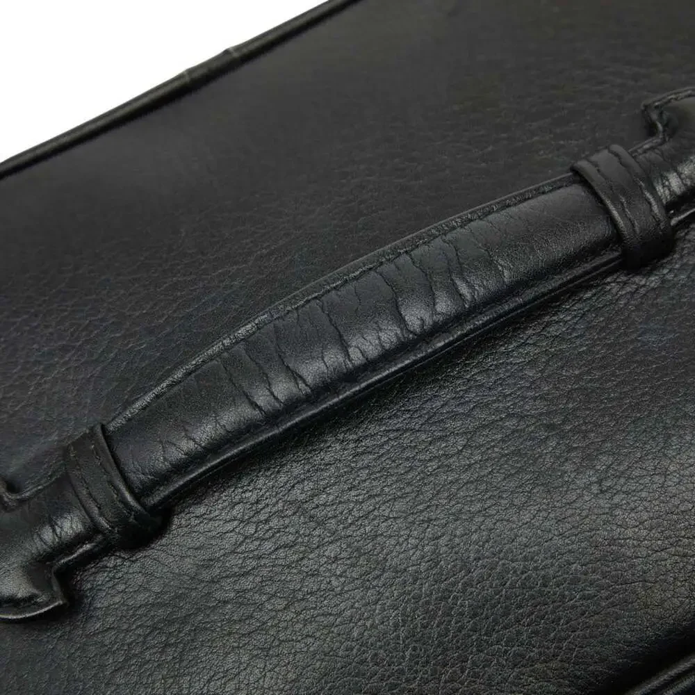 CHANEL Black Lambskin Leather Vanity Bag
